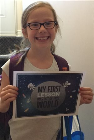 First lesson : Out of this world!
